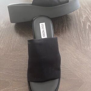 Good old fashion Steve Maddens Slinky platforms. Comfortable beyond!!